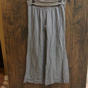 Gray linen pants